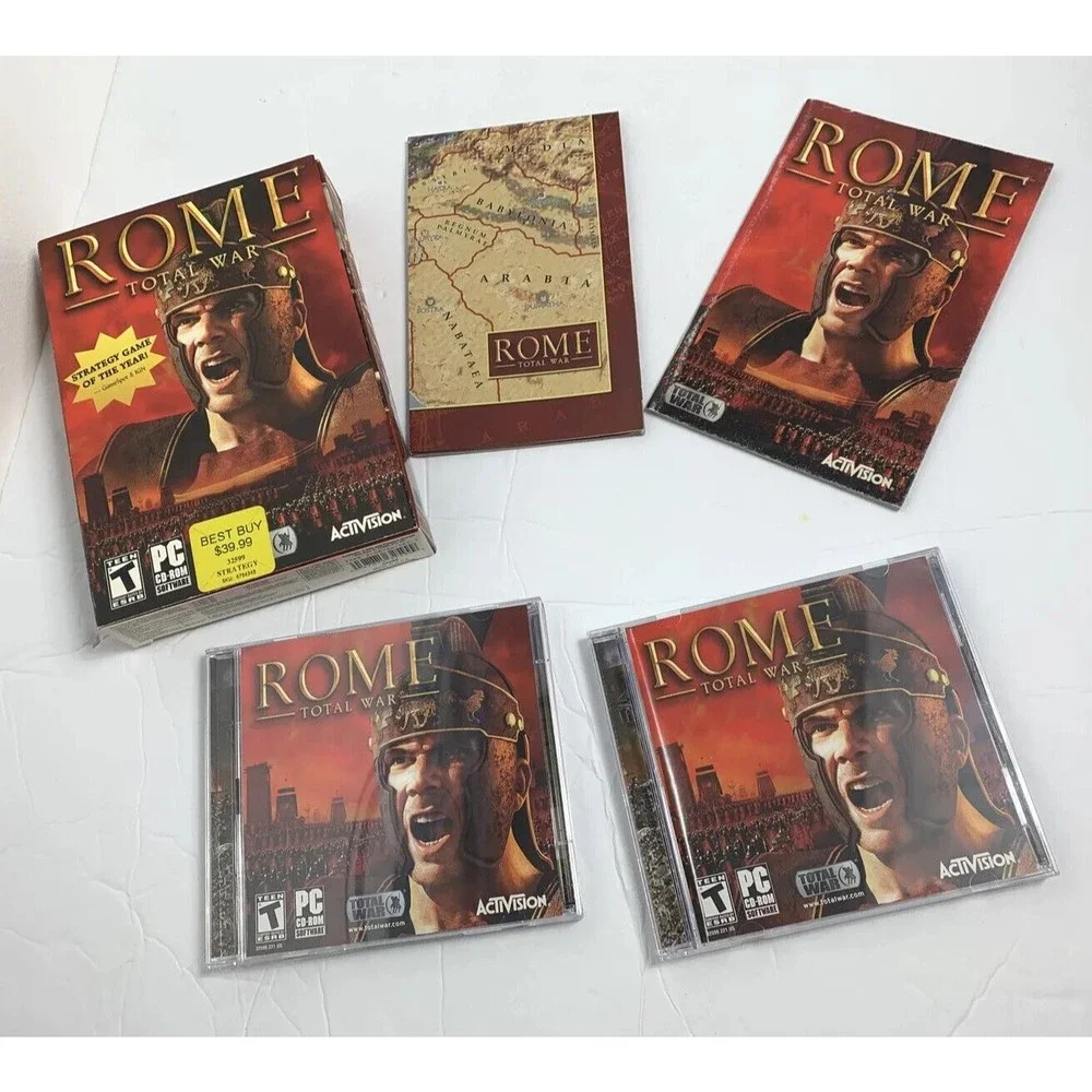 Rome: Total War, (PC 2004) Strategy Game, Activision Windows Software W/ Key